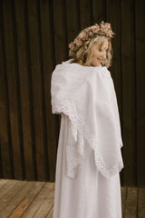 Linen Wedding Shawl