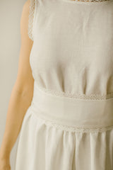 Linen Goddess Wedding Dress