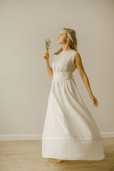 Linen Goddess Wedding Dress