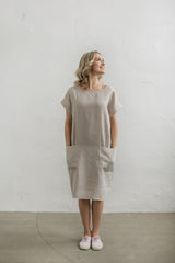 Loose linen dress
