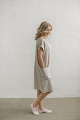 Loose linen dress
