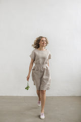 Loose linen dress