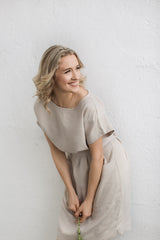 Loose linen dress