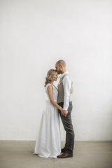 Linen Beach Wedding Dress