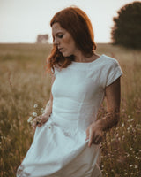 Linen romantic dress