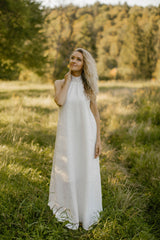 Linen Vineyard Wedding Dress