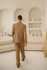 Classic Rustic Linen Wedding Suit (Set of 5)