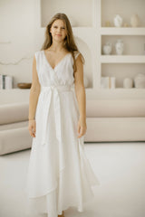 Linen Coastal Wedding Dress