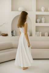Linen Coastal Wedding Dress