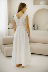 Linen Coastal Wedding Dress