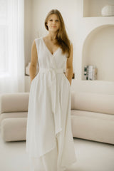 Linen Coastal Wedding Dress