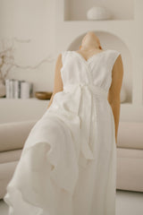 Linen Coastal Wedding Dress