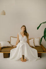 Linen Coastal Wedding Dress