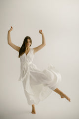 Linen Coastal Wedding Dress