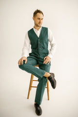 Linen Wedding Suit (Set Of 3)