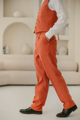 Classic Linen Wedding Suit (Set Of 2)