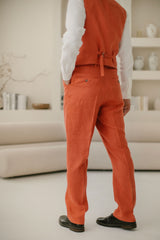 Classic Linen Wedding Suit (Set Of 2)