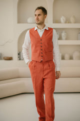 Classic Linen Pants For Men