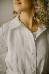 Long Linen Wedding Coat