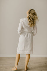Linen Bridal Robe.