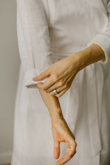 Linen Bridal Robe.