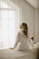 Linen Bridal Robe.