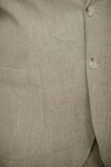 Full Linen Wedding Set Of 5 (Trousers, Shirt, Waistcoat, Jacket, Necktie)