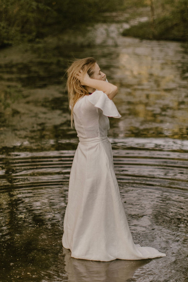 LINEN WEDDING DRESSES. Handcrafted. Ethically made. Made To Order. Linen Wedding Dress