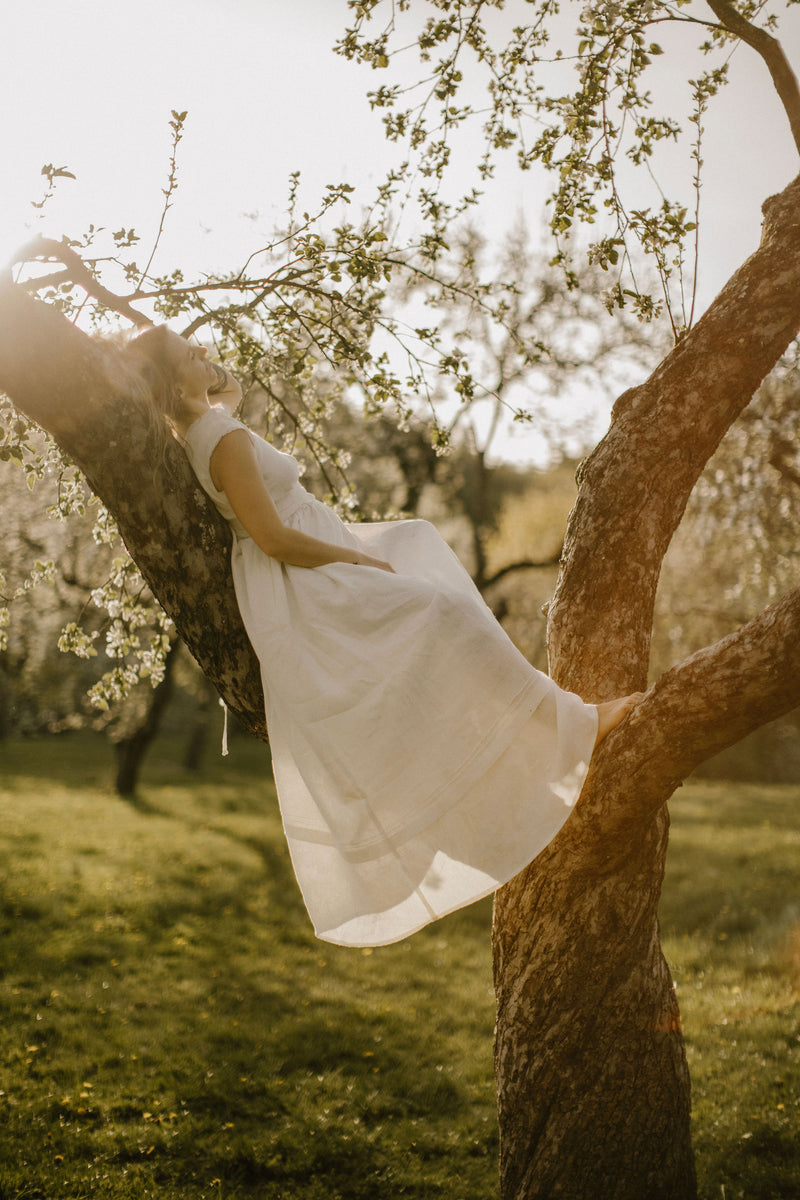 linen goddess dress White Cotton Linen Goddess Kaftan Dress, Deep V Neck Kaftan Dress - Beach Coverup- Bohemian Long Kaftan
