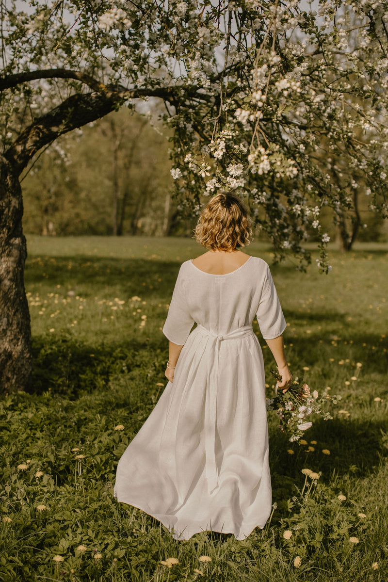 Linen Boho Wedding Dress. Handcrafted. World Wide Shipping. Linen Wedding Dress Linen Boho Wedding Dress. Handcrafted. World Wide Shipping. Linen Wedding Dress