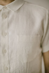 Short Sleeve Linen Shirt For Men