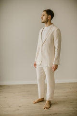 Linen Wedding Suit For Men