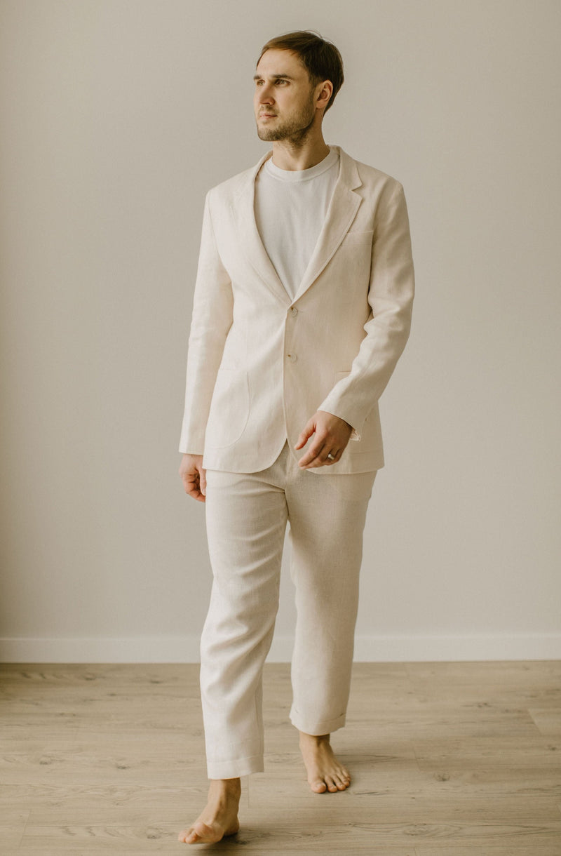 Linen Wedding Suit For Men