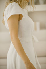 Barefoot Linen Wedding Dress