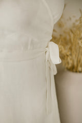 Barefoot Linen Wedding Dress