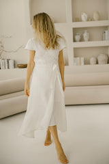Barefoot Linen Wedding Dress