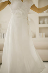 Barefoot Linen Wedding Dress