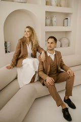 Linen Rustic Wedding Jacket