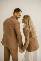 Linen Rustic Wedding Jacket