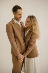 Linen Rustic Wedding Jacket