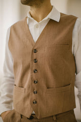 Classic Linen Vest