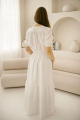 Linen Countryside Wedding Dress