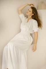Linen Countryside Wedding Dress
