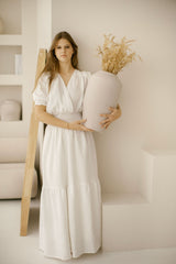 Linen Countryside Wedding Dress