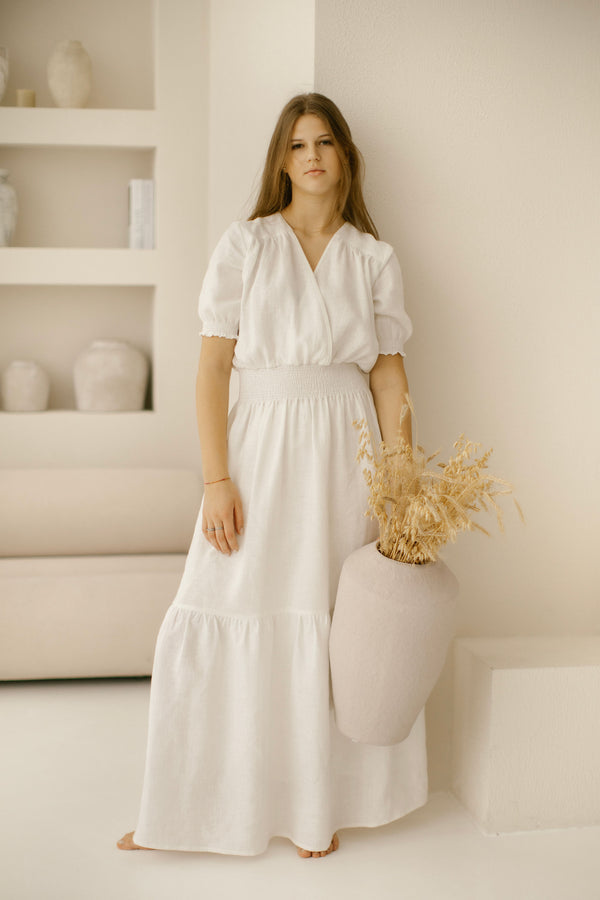 LINEN WEDDING DRESSES. Handcrafted. Ethically. Worl Wide Shipping.  Linen  Wedding Dress
