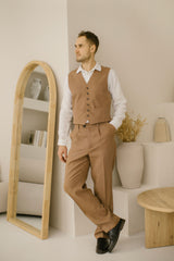 Classic Linen Wedding Suit (Set Of 2)