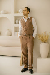 Classic Linen Wedding Suit (Set Of 2)