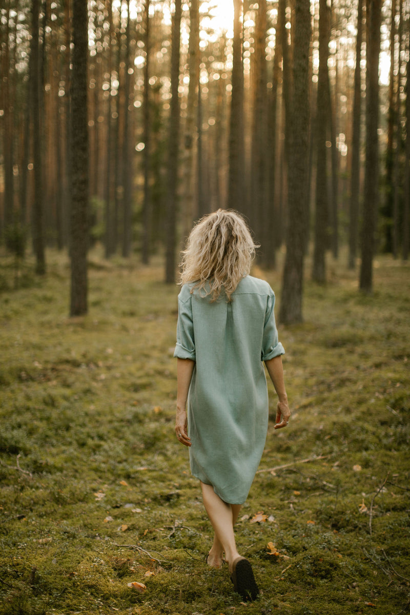 Linen Shirt Dress