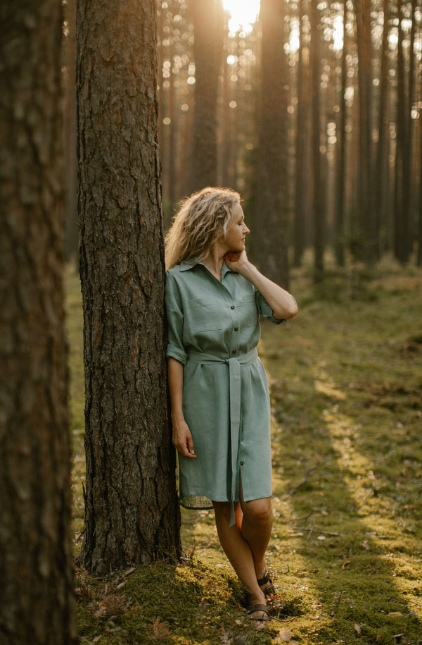 Linen Shirt Dress