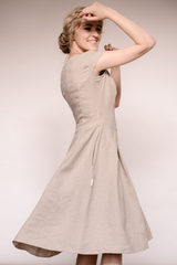 Linen retro dress